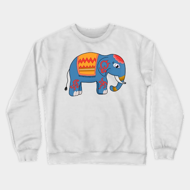 A Colorful Elephant Crewneck Sweatshirt by DiegoCarvalho